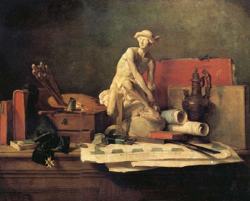 Jean Baptiste Simeon Chardin Still Life with the Attributes of the Arts